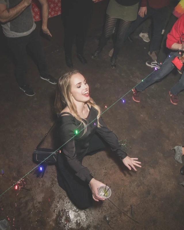 Nonsense Holiday Dance Party Spectacular 2019 at The Basement! Friday December 20, 2019. Santa! Krampus! Kimber! ALL OF THE LIGHTS! Photo by Oh Snap!