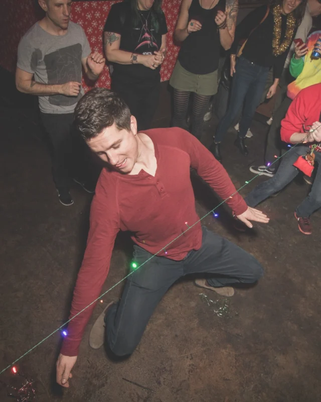 Nonsense Holiday Dance Party Spectacular 2019 at The Basement! Friday December 20, 2019. Santa! Krampus! Kimber! ALL OF THE LIGHTS! Photo by Oh Snap!