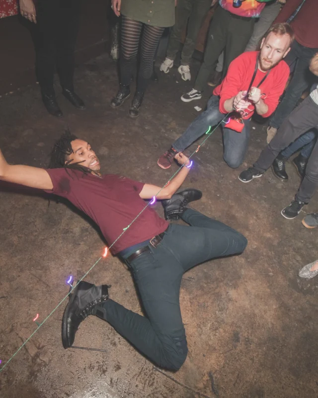 Nonsense Holiday Dance Party Spectacular 2019 at The Basement! Friday December 20, 2019. Santa! Krampus! Kimber! ALL OF THE LIGHTS! Photo by Oh Snap!