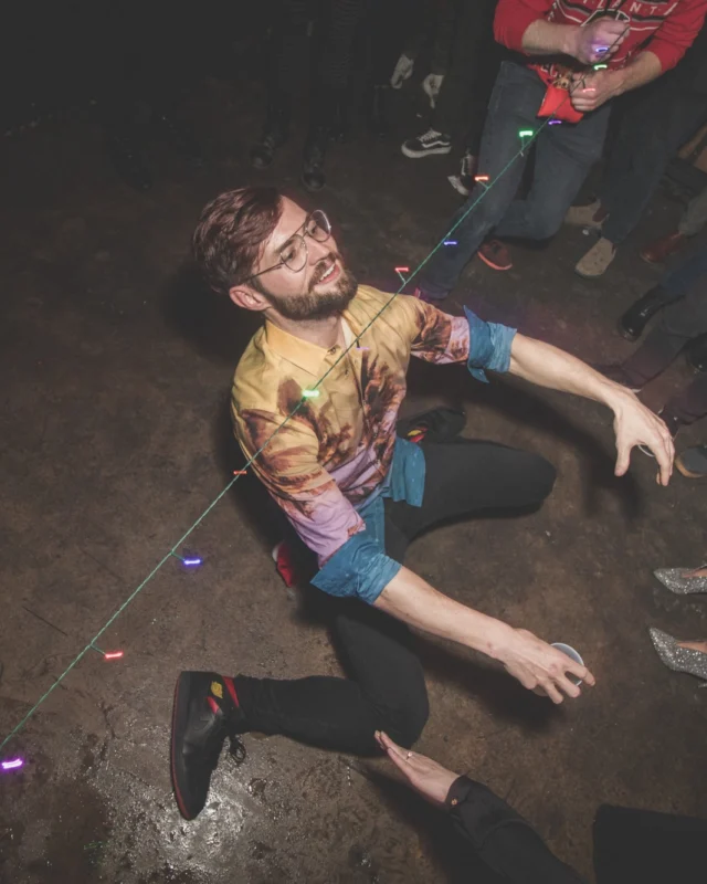 Nonsense Holiday Dance Party Spectacular 2019 at The Basement! Friday December 20, 2019. Santa! Krampus! Kimber! ALL OF THE LIGHTS! Photo by Oh Snap!