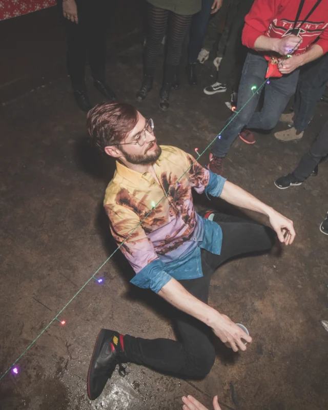 Nonsense Holiday Dance Party Spectacular 2019 at The Basement! Friday December 20, 2019. Santa! Krampus! Kimber! ALL OF THE LIGHTS! Photo by Oh Snap!