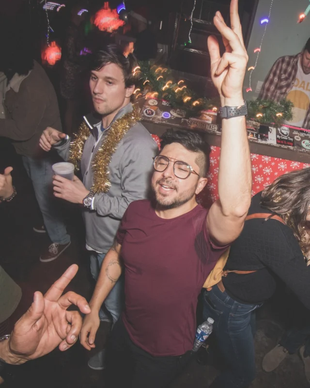 Nonsense Holiday Dance Party Spectacular 2019 at The Basement! Friday December 20, 2019. Santa! Krampus! Kimber! ALL OF THE LIGHTS! Photo by Oh Snap!