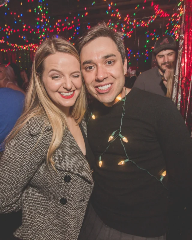 Nonsense Holiday Dance Party Spectacular 2019 at The Basement! Friday December 20, 2019. Santa! Krampus! Kimber! ALL OF THE LIGHTS! Photo by Oh Snap!
