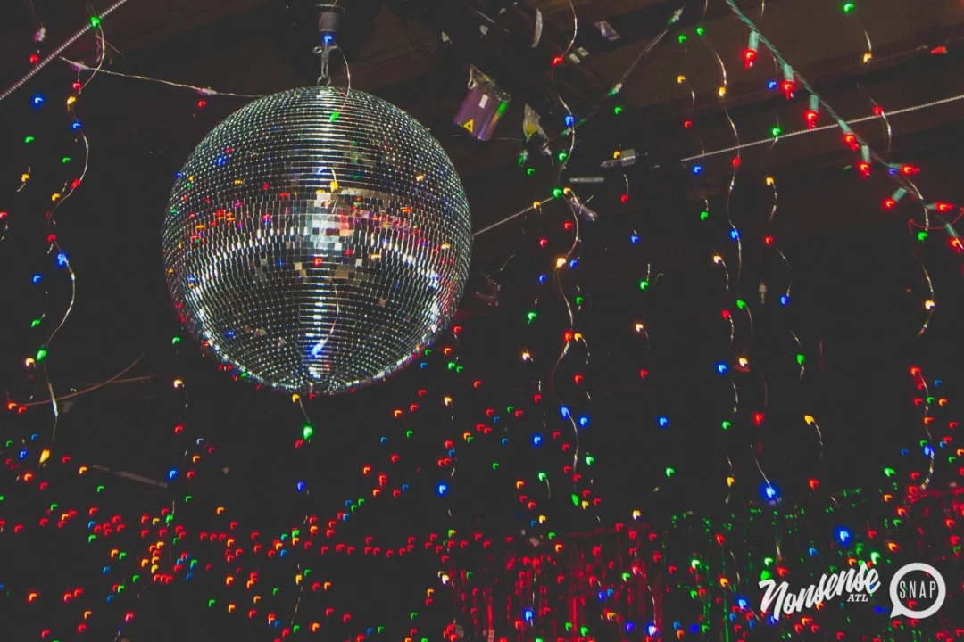 Nonsense Holiday Dance Party Spectacular 2019 at The Basement! Friday December 20, 2019. Santa! Krampus! Kimber! ALL OF THE LIGHTS! Photo by Oh Snap!