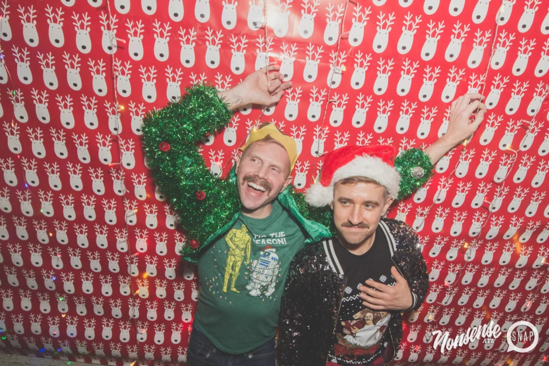 Nonsense Holiday Dance Party Spectacular 2019 at The Basement! Friday December 20, 2019. Santa! Krampus! Kimber! ALL OF THE LIGHTS! Photo by Oh Snap!