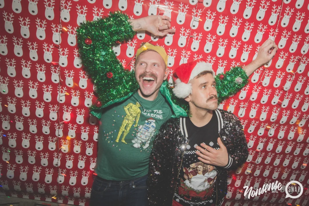 Nonsense Holiday Dance Party Spectacular 2019 at The Basement! Friday December 20, 2019. Santa! Krampus! Kimber! ALL OF THE LIGHTS! Photo by Oh Snap!