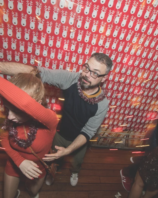 Nonsense Holiday Dance Party Spectacular 2019 at The Basement! Friday December 20, 2019. Santa! Krampus! Kimber! ALL OF THE LIGHTS! Photo by Oh Snap!