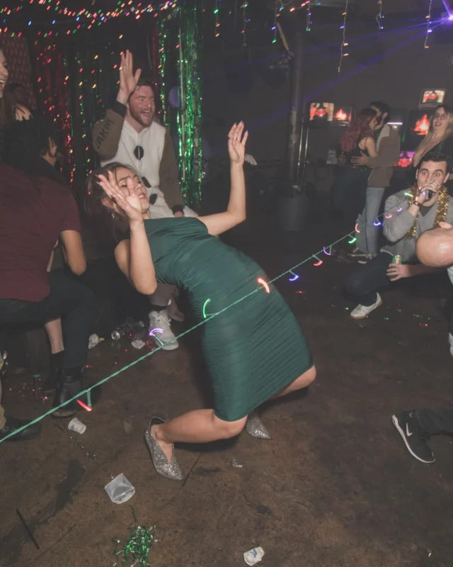 Nonsense Holiday Dance Party Spectacular 2019 at The Basement! Friday December 20, 2019. Santa! Krampus! Kimber! ALL OF THE LIGHTS! Photo by Oh Snap!