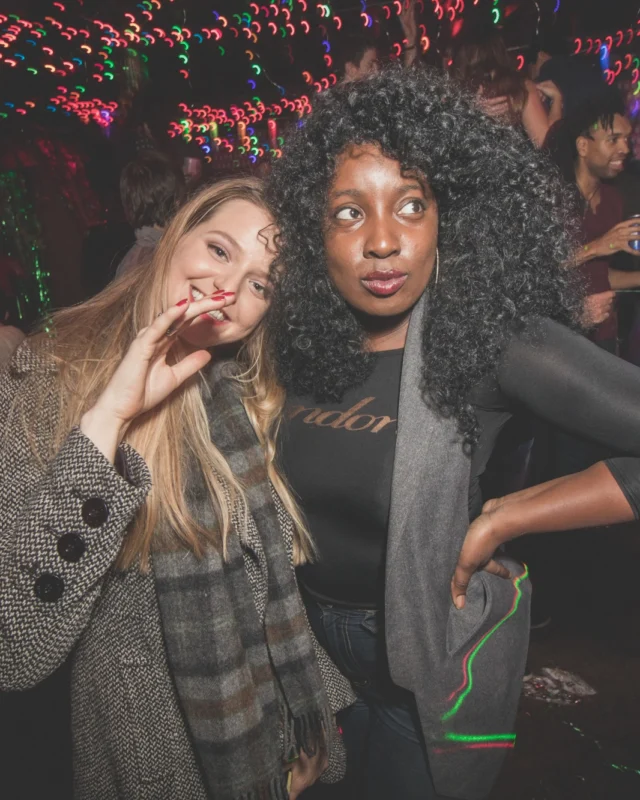 Nonsense Holiday Dance Party Spectacular 2019 at The Basement! Friday December 20, 2019. Santa! Krampus! Kimber! ALL OF THE LIGHTS! Photo by Oh Snap!