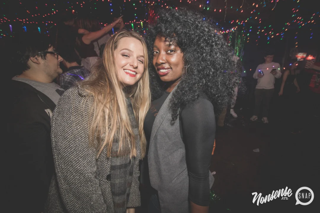 Nonsense Holiday Dance Party Spectacular 2019 at The Basement! Friday December 20, 2019. Santa! Krampus! Kimber! ALL OF THE LIGHTS! Photo by Oh Snap!