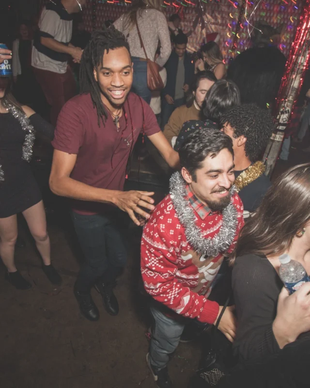 Nonsense Holiday Dance Party Spectacular 2019 at The Basement! Friday December 20, 2019. Santa! Krampus! Kimber! ALL OF THE LIGHTS! Photo by Oh Snap!