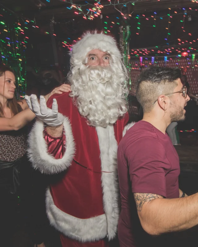 Nonsense Holiday Dance Party Spectacular 2019 at The Basement! Friday December 20, 2019. Santa! Krampus! Kimber! ALL OF THE LIGHTS! Photo by Oh Snap!