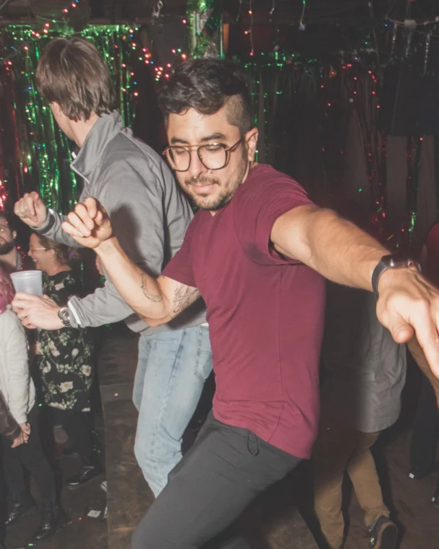 Nonsense Holiday Dance Party Spectacular 2019 at The Basement! Friday December 20, 2019. Santa! Krampus! Kimber! ALL OF THE LIGHTS! Photo by Oh Snap!