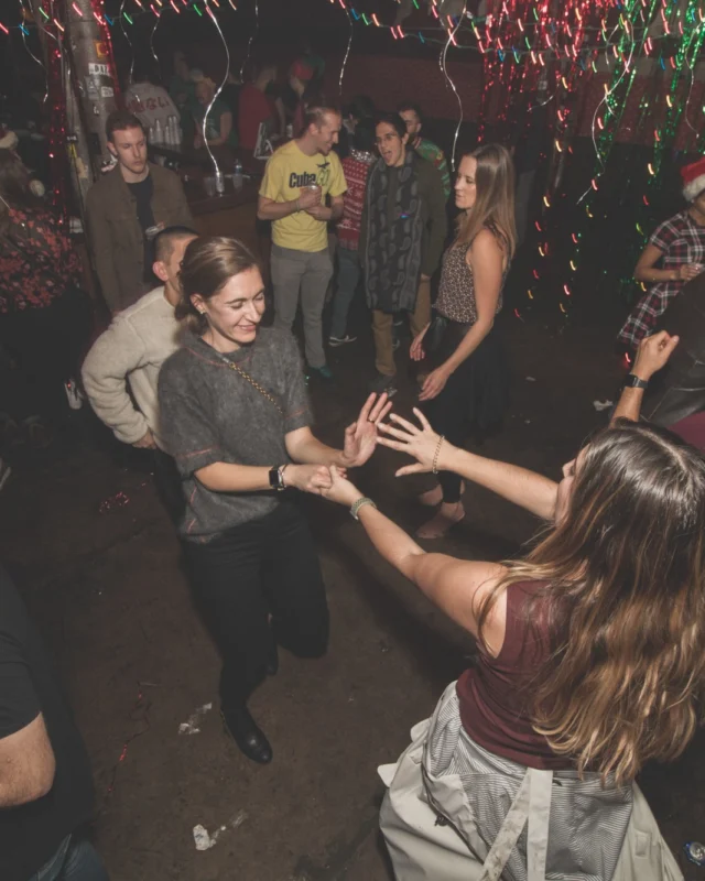 Nonsense Holiday Dance Party Spectacular 2019 at The Basement! Friday December 20, 2019. Santa! Krampus! Kimber! ALL OF THE LIGHTS! Photo by Oh Snap!