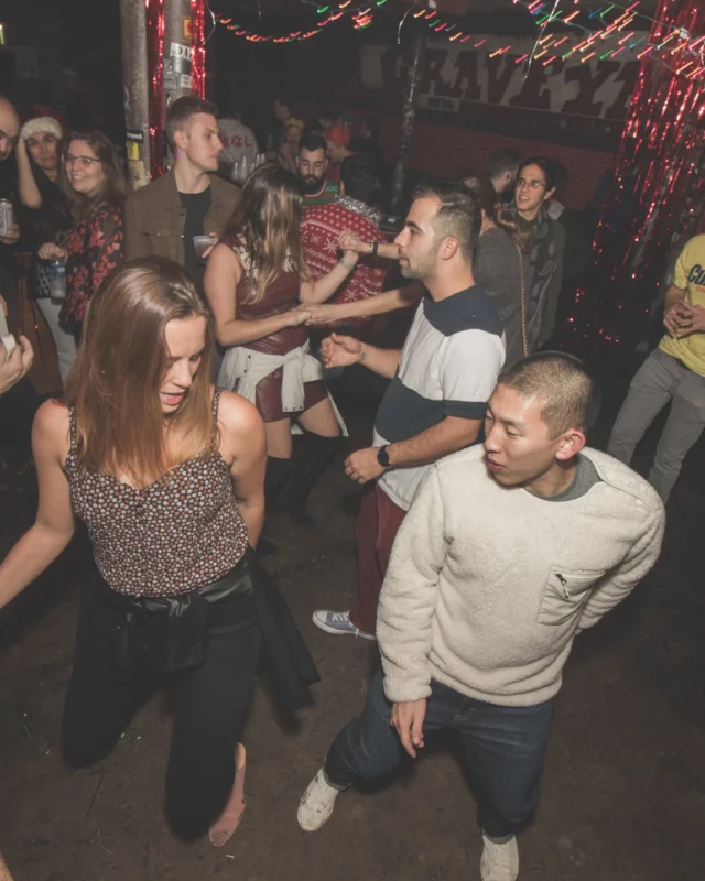 Nonsense Holiday Dance Party Spectacular 2019 at The Basement! Friday December 20, 2019. Santa! Krampus! Kimber! ALL OF THE LIGHTS! Photo by Oh Snap!