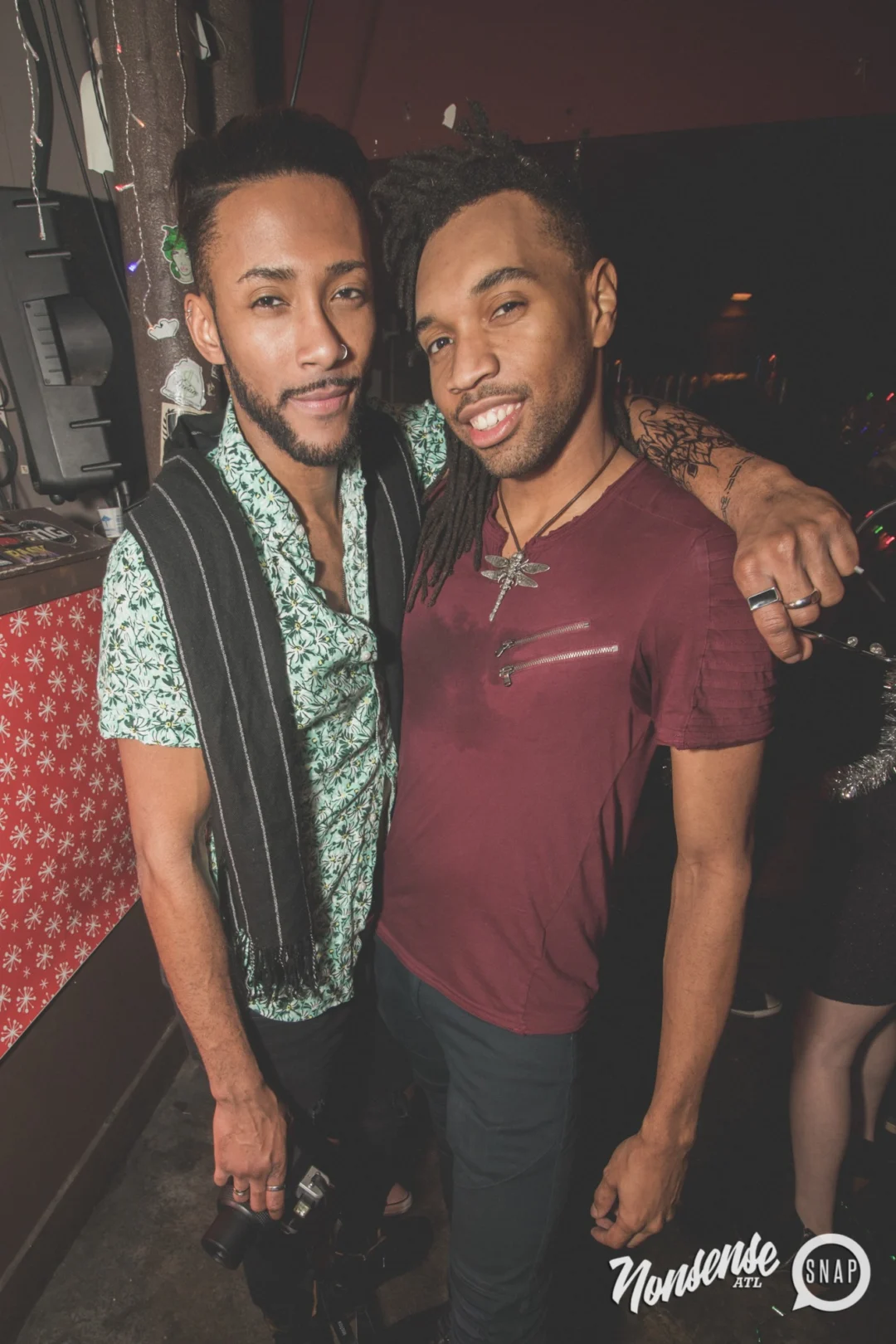 Nonsense Holiday Dance Party Spectacular 2019 at The Basement! Friday December 20, 2019. Santa! Krampus! Kimber! ALL OF THE LIGHTS! Photo by Oh Snap!