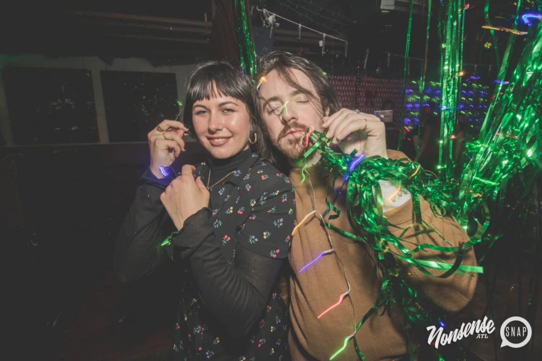 Nonsense Holiday Dance Party Spectacular 2019 at The Basement! Friday December 20, 2019. Santa! Krampus! Kimber! ALL OF THE LIGHTS! Photo by Oh Snap!