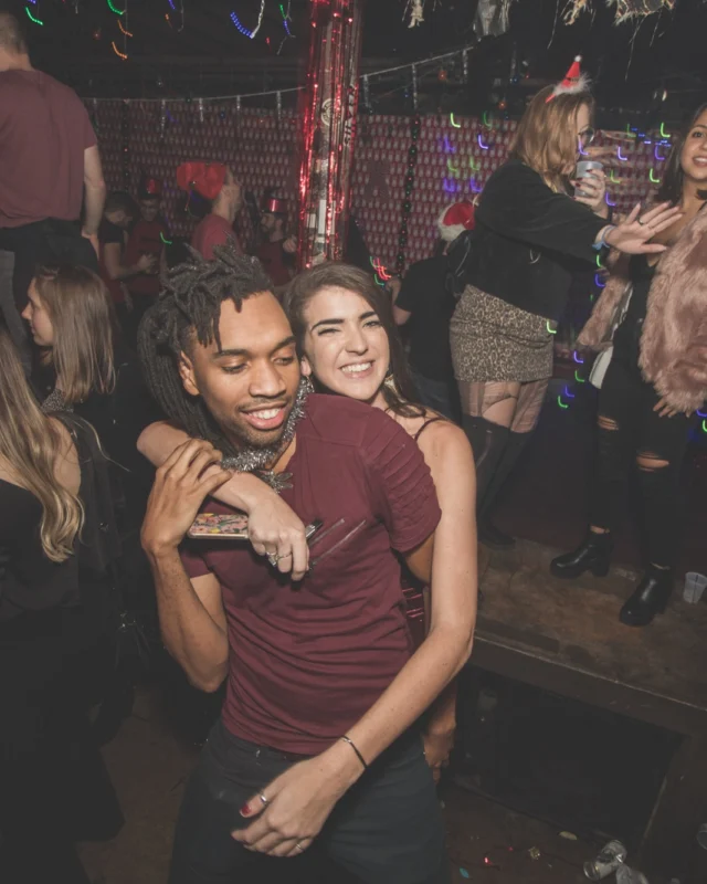Nonsense Holiday Dance Party Spectacular 2019 at The Basement! Friday December 20, 2019. Santa! Krampus! Kimber! ALL OF THE LIGHTS! Photo by Oh Snap!