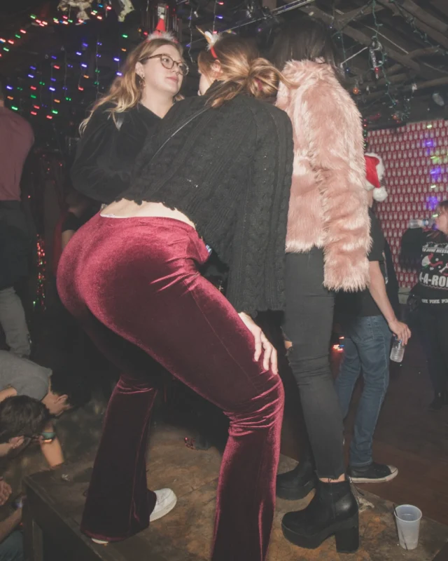 Nonsense Holiday Dance Party Spectacular 2019 at The Basement! Friday December 20, 2019. Santa! Krampus! Kimber! ALL OF THE LIGHTS! Photo by Oh Snap!