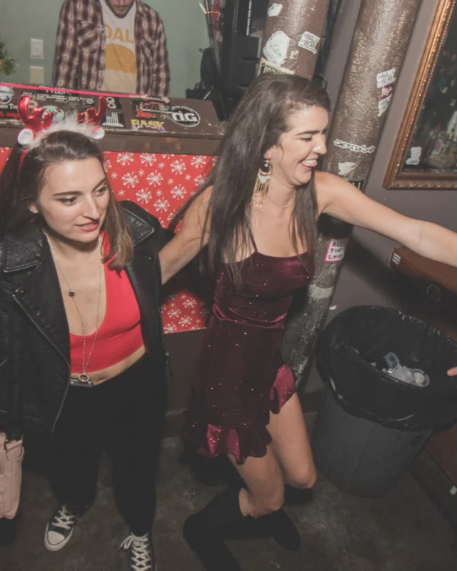 Nonsense Holiday Dance Party Spectacular 2019 at The Basement! Friday December 20, 2019. Santa! Krampus! Kimber! ALL OF THE LIGHTS! Photo by Oh Snap!