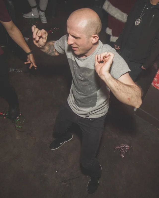 Nonsense Holiday Dance Party Spectacular 2019 at The Basement! Friday December 20, 2019. Santa! Krampus! Kimber! ALL OF THE LIGHTS! Photo by Oh Snap!