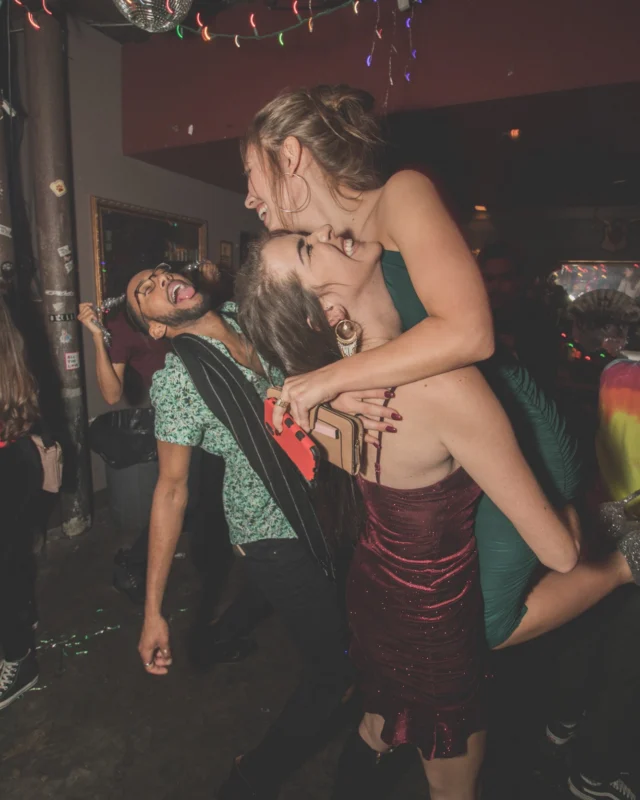Nonsense Holiday Dance Party Spectacular 2019 at The Basement! Friday December 20, 2019. Santa! Krampus! Kimber! ALL OF THE LIGHTS! Photo by Oh Snap!