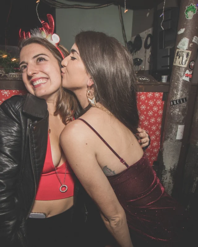 Nonsense Holiday Dance Party Spectacular 2019 at The Basement! Friday December 20, 2019. Santa! Krampus! Kimber! ALL OF THE LIGHTS! Photo by Oh Snap!