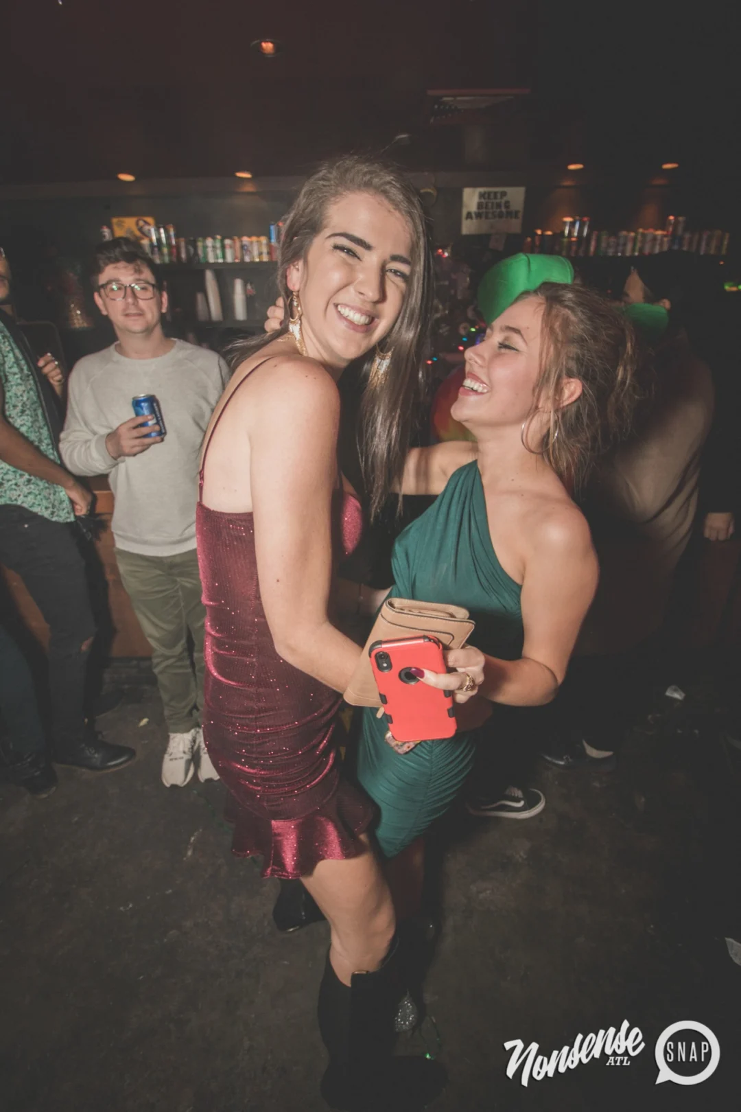 Nonsense Holiday Dance Party Spectacular 2019 at The Basement! Friday December 20, 2019. Santa! Krampus! Kimber! ALL OF THE LIGHTS! Photo by Oh Snap!
