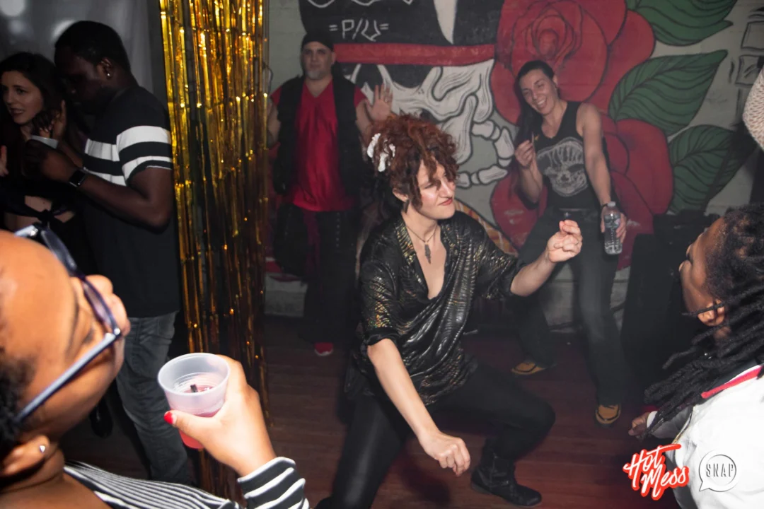 HOT MESS Launch Party at The Basement. Dance. Pop. Euphoria! 3rd Fridays of every month! Kimber was the DJ. Photo by Oh Snap!