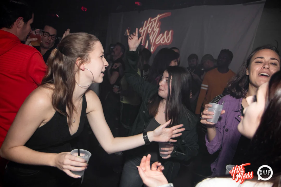 HOT MESS Launch Party at The Basement. Dance. Pop. Euphoria! 3rd Fridays of every month! Kimber was the DJ. Photo by Oh Snap!