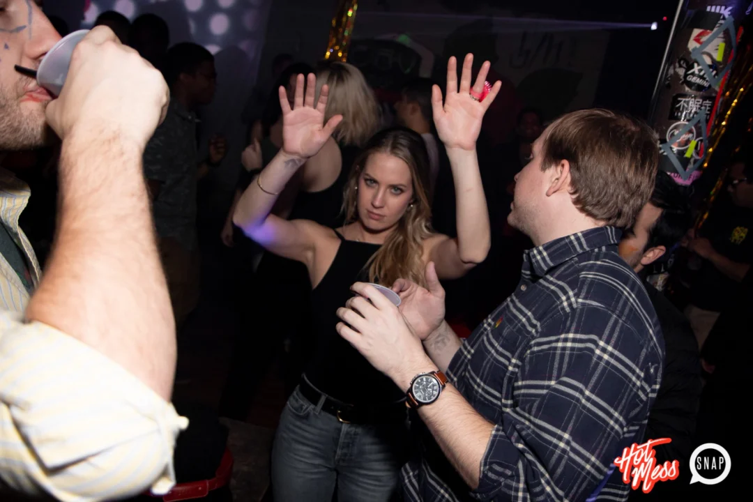 HOT MESS Launch Party at The Basement. Dance. Pop. Euphoria! 3rd Fridays of every month! Kimber was the DJ. Photo by Oh Snap!