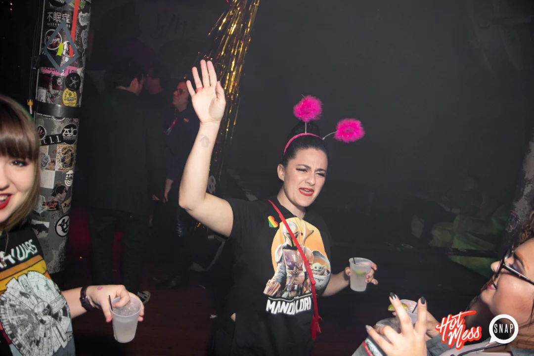 HOT MESS Launch Party at The Basement. Dance. Pop. Euphoria! 3rd Fridays of every month! Kimber was the DJ. Photo by Oh Snap!