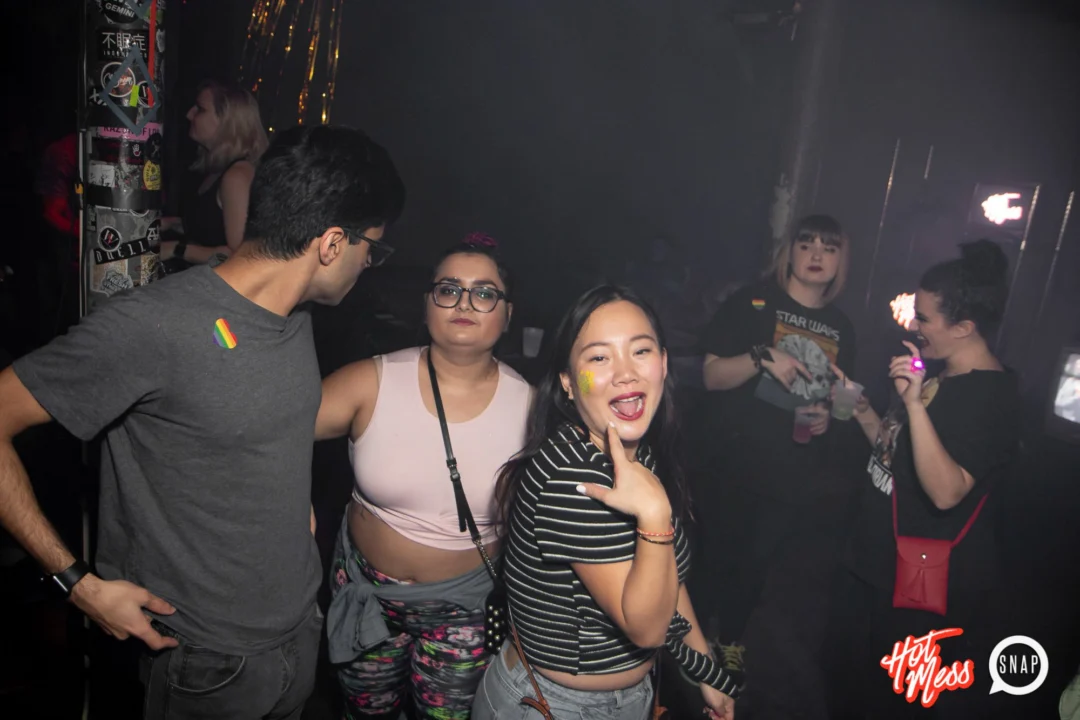 HOT MESS Launch Party at The Basement. Dance. Pop. Euphoria! 3rd Fridays of every month! Kimber was the DJ. Photo by Oh Snap!