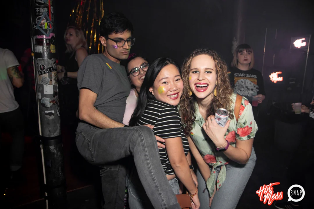HOT MESS Launch Party at The Basement. Dance. Pop. Euphoria! 3rd Fridays of every month! Kimber was the DJ. Photo by Oh Snap!