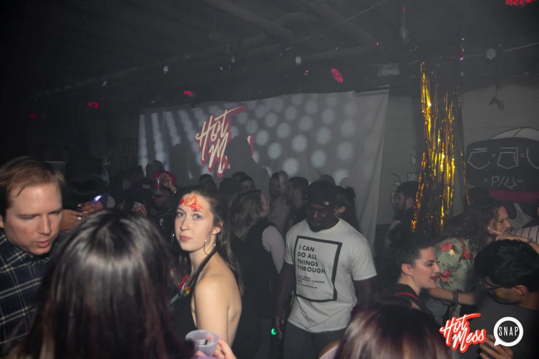 HOT MESS Launch Party at The Basement. Dance. Pop. Euphoria! 3rd Fridays of every month! Kimber was the DJ. Photo by Oh Snap!