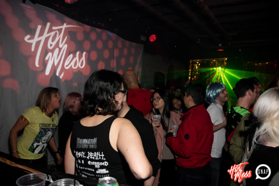 HOT MESS Launch Party at The Basement. Dance. Pop. Euphoria! 3rd Fridays of every month! Kimber was the DJ. Photo by Oh Snap!