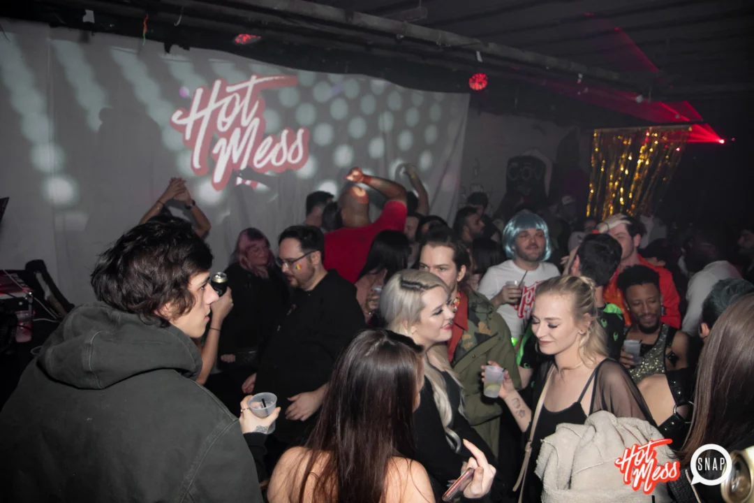 HOT MESS Launch Party at The Basement. Dance. Pop. Euphoria! 3rd Fridays of every month! Kimber was the DJ. Photo by Oh Snap!