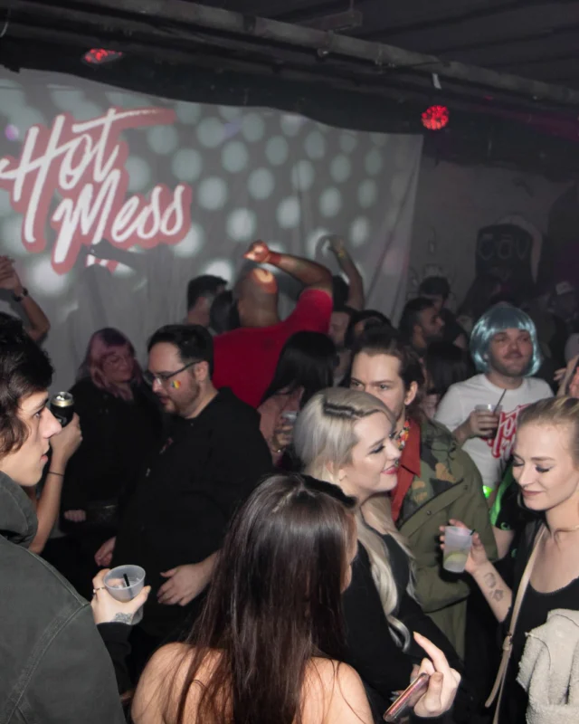HOT MESS Launch Party at The Basement. Dance. Pop. Euphoria! 3rd Fridays of every month! Kimber was the DJ. Photo by Oh Snap!