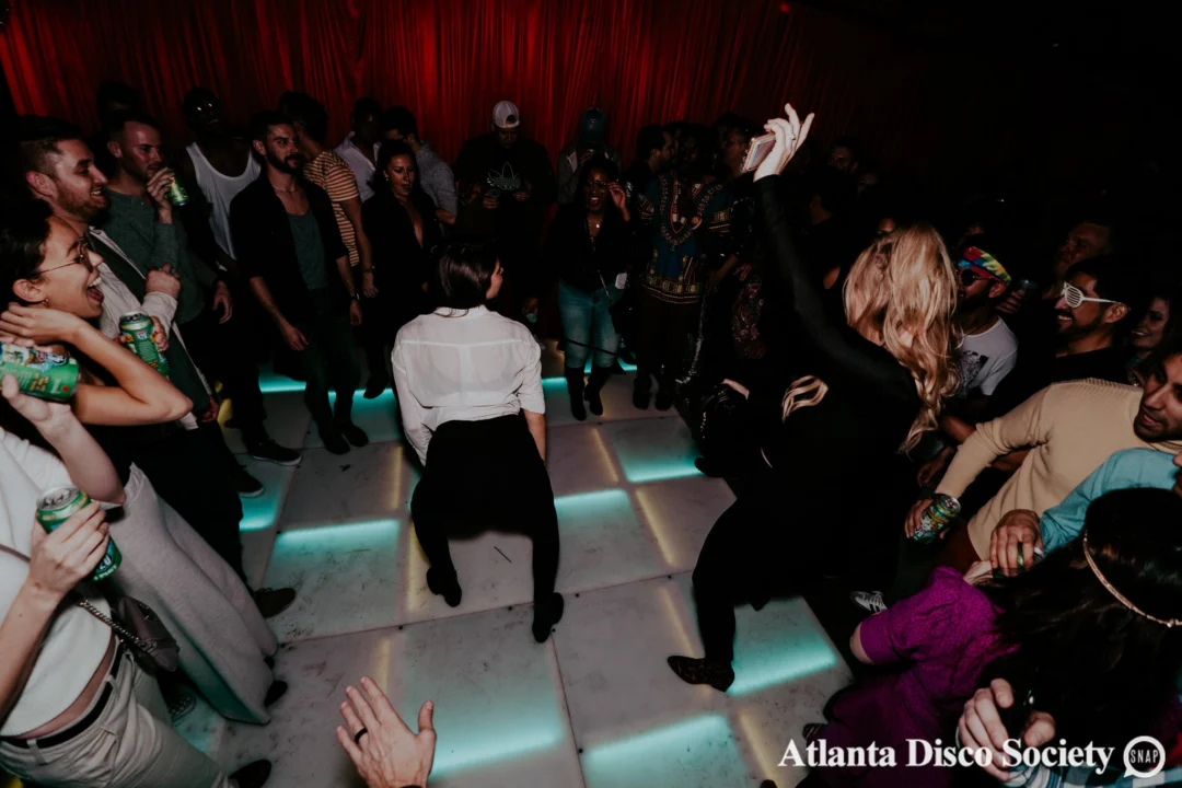 Atlanta Disco Society VII - February 15th 2020. Atlanta disco'd The Basement and left it sweaty with a big smile on its face. Kimber was the DJ. Photos by Oh Snap (Matthew Alexander)
