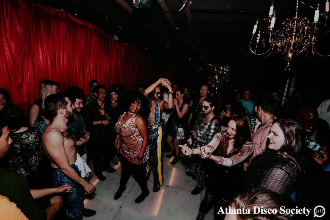 Atlanta Disco Society VII - February 15th 2020. Atlanta disco'd The Basement and left it sweaty with a big smile on its face. Kimber was the DJ. Photos by Oh Snap (Matthew Alexander)