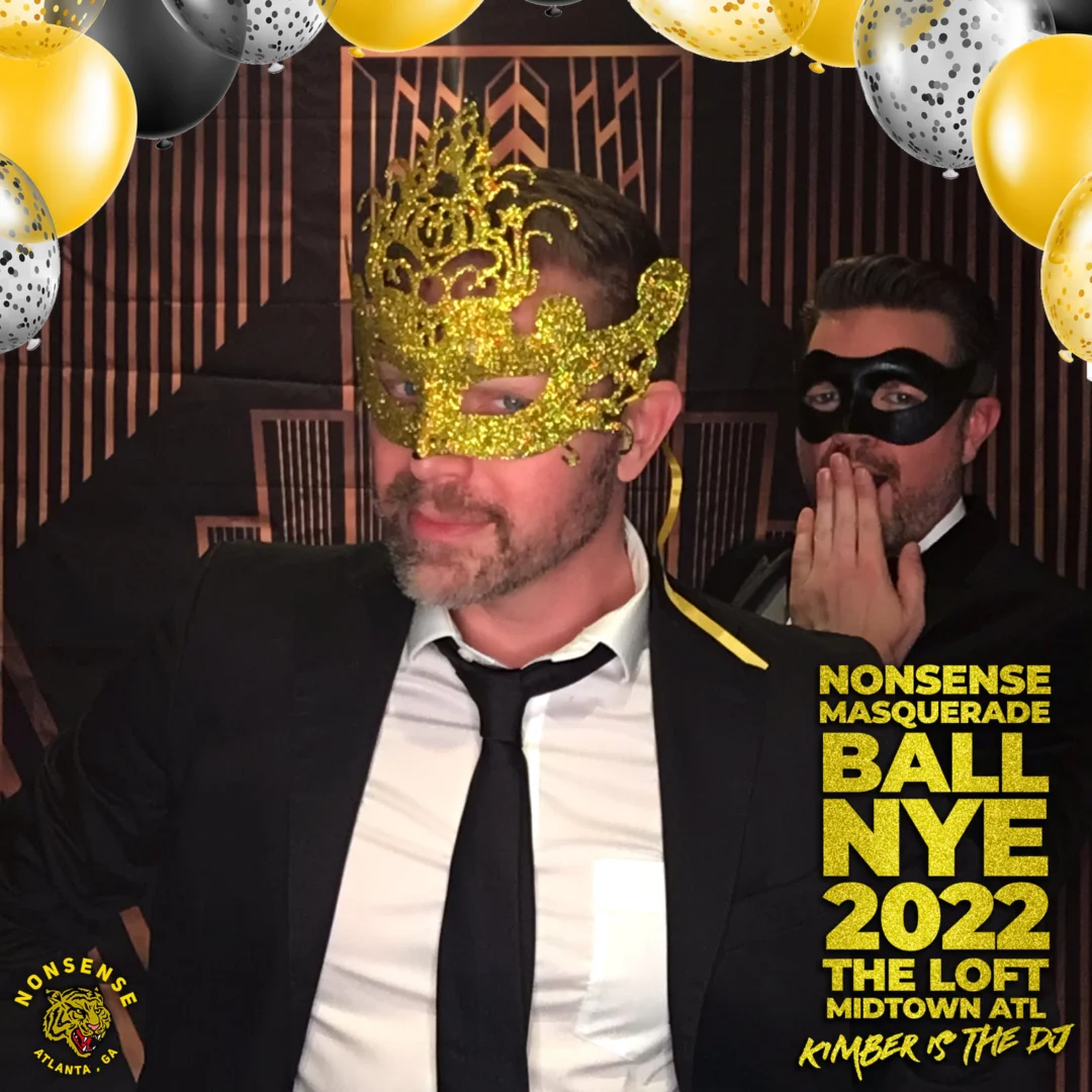 Nonsense Masquerade Ball NYE 2022 Photobooth 📸: @nonsenseatl