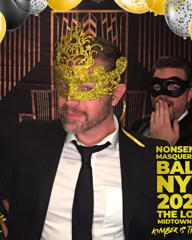 Nonsense Masquerade Ball NYE 2022 Photobooth 📸: @nonsenseatl