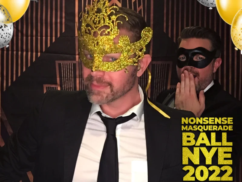 Nonsense Masquerade Ball NYE 2022 Photobooth 📸: @nonsenseatl