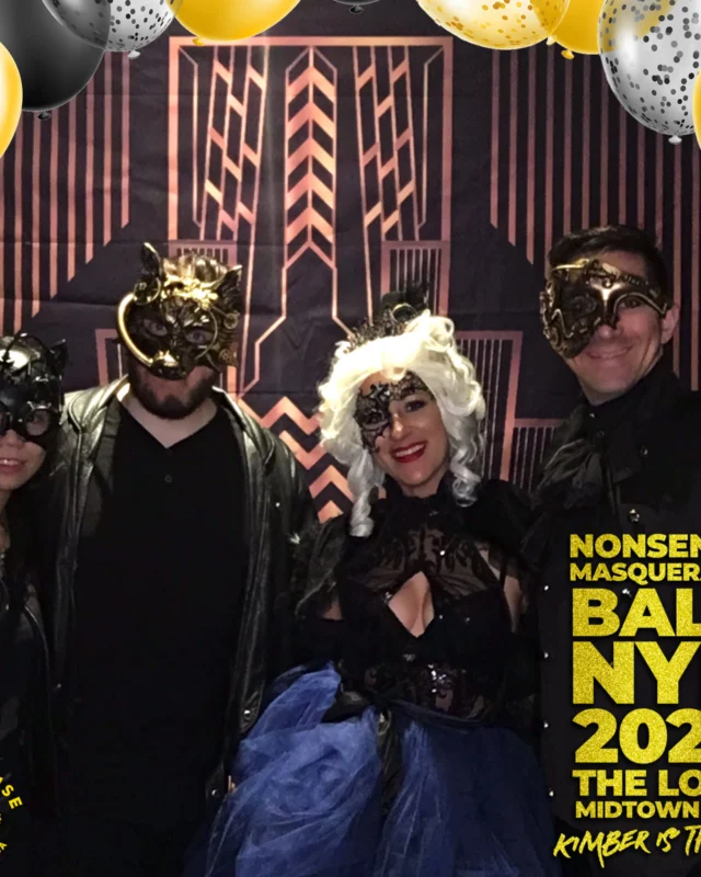 Nonsense Masquerade Ball NYE 2022 Photobooth 📸: @nonsenseatl