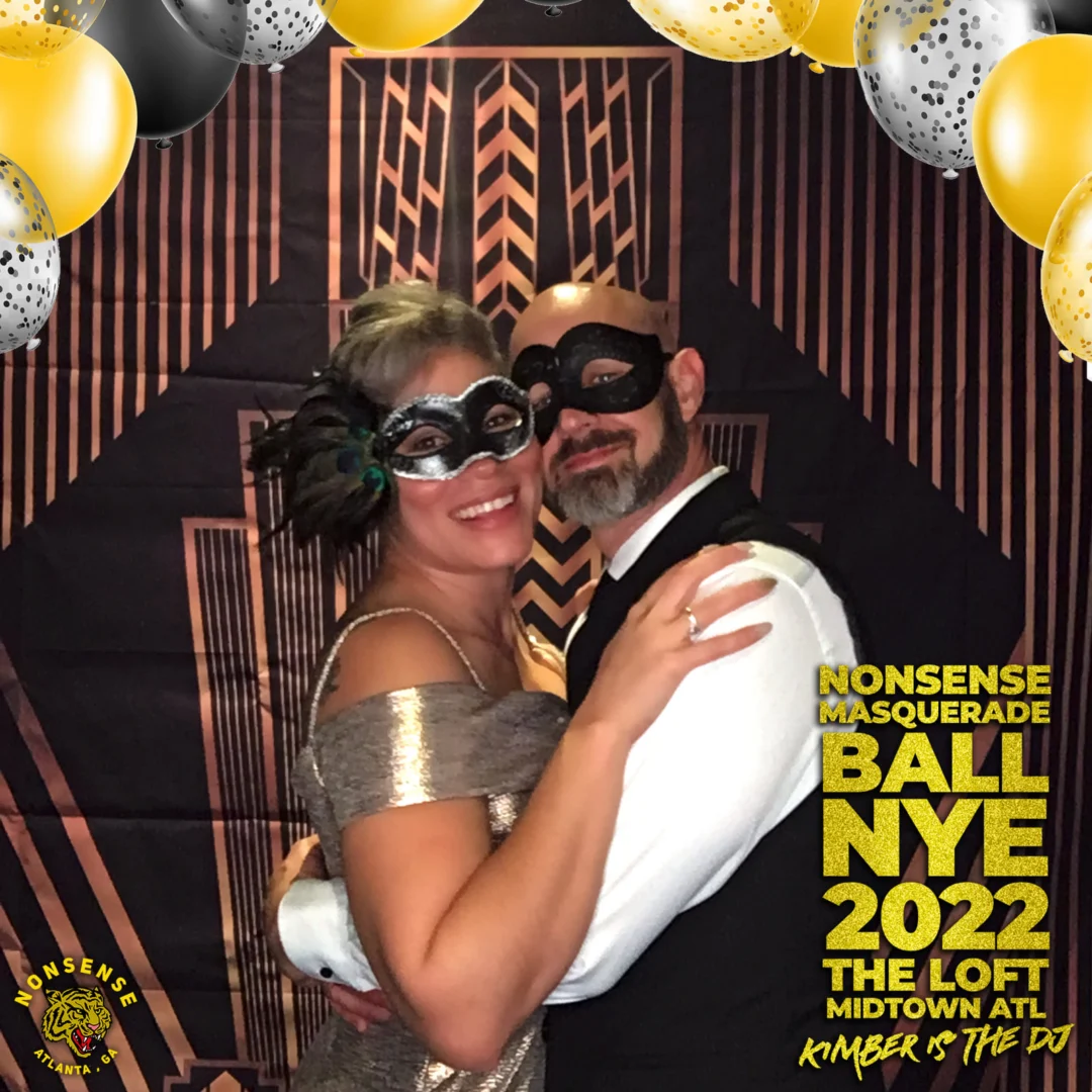 Nonsense Masquerade Ball NYE 2022 Photobooth 📸: @nonsenseatl