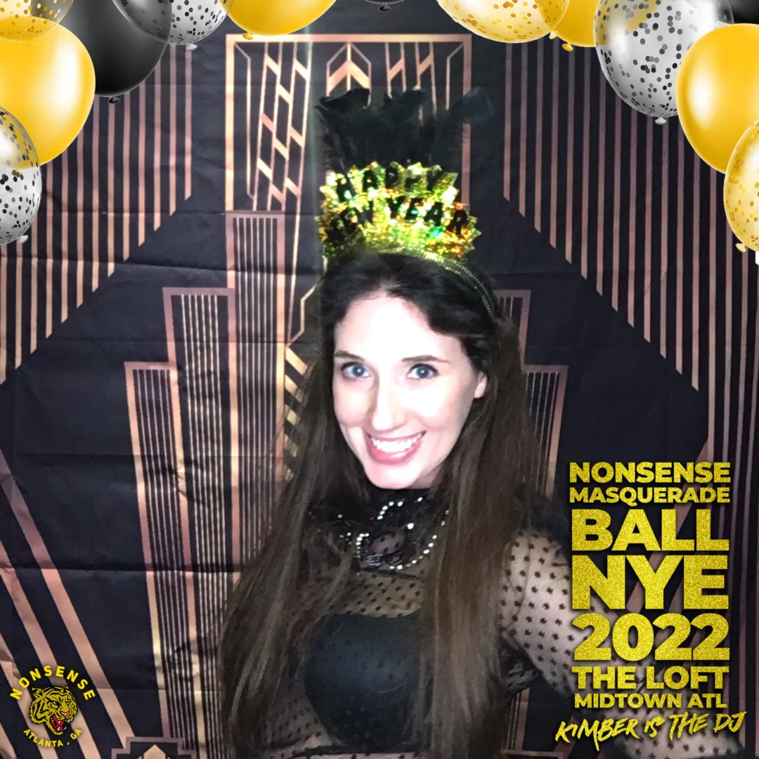 Nonsense Masquerade Ball NYE 2022 Photobooth 📸: @nonsenseatl