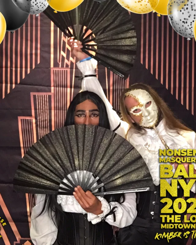 Nonsense Masquerade Ball NYE 2022 Photobooth 📸: @nonsenseatl