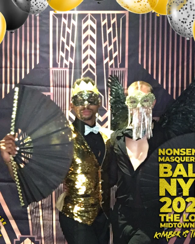 Nonsense Masquerade Ball NYE 2022 Photobooth 📸: @nonsenseatl