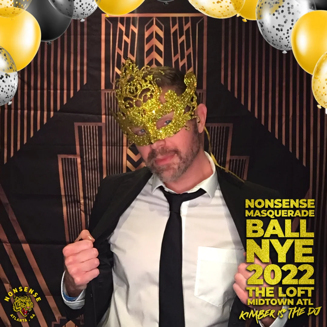 Nonsense Masquerade Ball NYE 2022 Photobooth 📸: @nonsenseatl