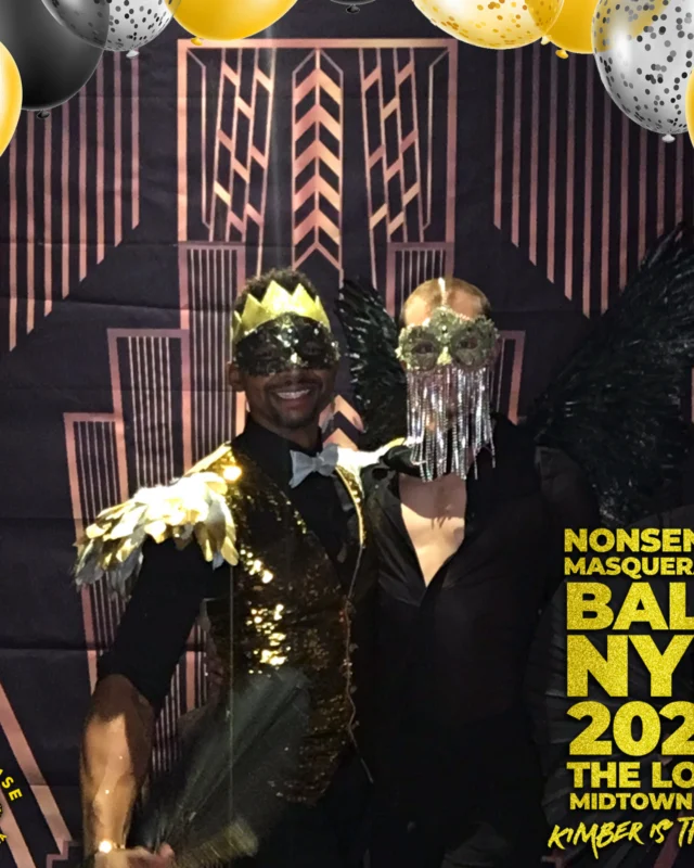 Nonsense Masquerade Ball NYE 2022 Photobooth 📸: @nonsenseatl